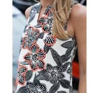 J.Crew Black & White top with embellishments